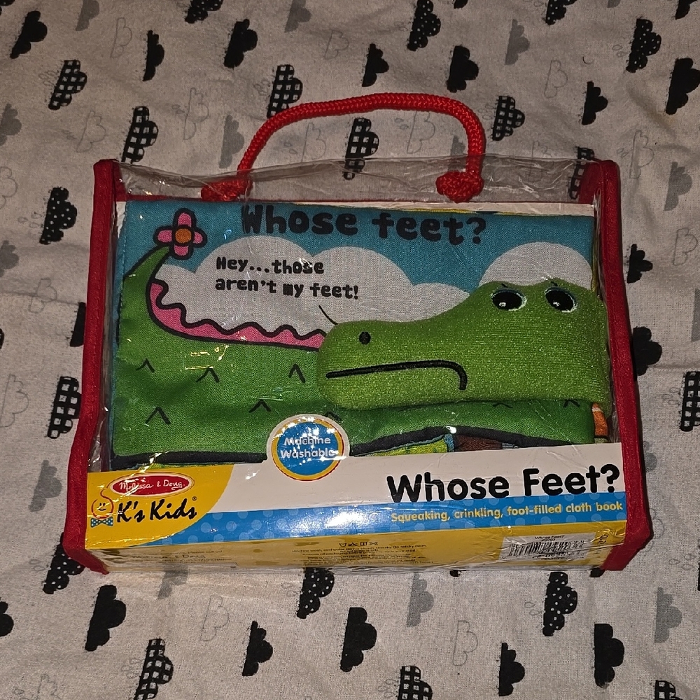 Whose Feet? Cloth Book - Green